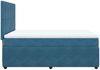 vidaXL Boxspringbett mit Matratze Dunkelblau 140x200 cm Samt 3292356 Bild 5