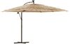 vidaXL Sonnenschirm mit LED und Stahlmast Braun 290x290x238 cm 4005088 Bild 2