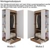 Flieks Kleiderschrank Eintür-Design Kleiderschrank 70x40x170cm mit Einlegeboden & Schublade Bild 4