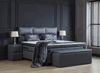 abc bedding Boxspringbett HAMILTON Voll-orthopädisches Komfortbett in Anthrazit, Funktionsbett mit Bettkasten Bild 3