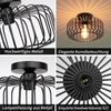 Ophy LED Deckenleuchte Vintage LED Hängelampe – Industriestil – Hängeleuchte aus Metall, mit Glühbirne – für Wohnzimmer, Büro, Küche & Balkon Bild 4