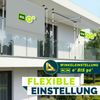 tillvex Klemmmarkise 300 cm Hellgrau mit LED mit Handkurbel Balkon | Balkonmarkise ohne Bohren | Markise UV-beständig & höhenverstellbar | Sonnenschutz wasserdicht Bild 2