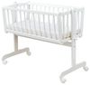 Baby-Delux Babybett Stubenwagen, Babywiege Schaukelwiege 90x40 cm Weiss mit Matratze Komplett Wiege Bild 4