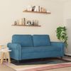 vidaXL 2-Sitzer-Sofa Blau 140 cm Samt 359538 Bild 3