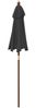 vidaXL Sonnenschirm mit Holzmast Schwarz 196x231 cm 363165 Bild 5