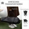 Campingstuhl 54 x 61 x 66 cm aus Polyester, faltbar, Schwarz, 1 St. Bild 3