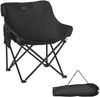Campingstuhl 54 x 61 x 66 cm aus Polyester, faltbar, Schwarz, 1 St. Bild 4