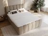 GRAINGOLD Cloud Boxspringbett 160x200, Bett mit Bettkasten, Bouclé-Stoff, mit Kopfteil, Braun Bild 4