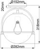 Elstead Somerset Deckenleuchte 1-flammig Messing klar 28cm E27 Bild 5