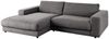 KAWOLA Sofa MADELINE Ecksofa Cord grau Longchair links 85 x 190 x 270 cm Bild 2