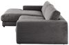 KAWOLA Sofa MADELINE Ecksofa Cord grau Longchair links 85 x 190 x 270 cm Bild 3