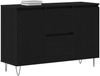 vidaXL Sideboard Schwarz Eichen-Optik 101,5 x 35 x 70 cm Holzwerkstoff 862934 Bild 3