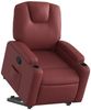 vidaXL Relaxsessel mit Aufstehhilfe Weinrot Kunstleder 3204434 Bild 3