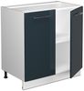 Spülenunterschrank Fame-Line Dunkelblau Hochglanz 80 cm mit Regal, AP Anthrazit Vicco Bild 4