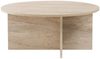 Stylish Coffee Table, Travertine Color, 90 x 40 x 90 cm | 100% Melamine Coated Particle Board, 18 mm Thick | Perfect for Modern Living Rooms & Spaces Bild 5