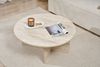Stylish Coffee Table, Travertine Color, 90 x 40 x 90 cm | 100% Melamine Coated Particle Board, 18 mm Thick | Perfect for Modern Living Rooms & Spaces Bild 3