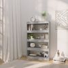 vidaXL Bücherregal/Raumteiler Grau Sonoma 80x30x135 cm Holzwerkstoff 813621 Bild 3