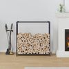 vidaXL Brennholzregal Anthrazit 90x28x90 cm Kaltgewalzter Stahl 864217 Bild 3