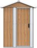 vidaXL Gartenhaus Braun 126x97,5x177 cm Verzinkter Stahl 316236 Bild 3