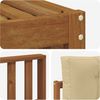 vidaXL Outdoor-Sofagarnitur mit Kissen 5 pcs Natur und Beige 3373293 Bild 5