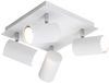 LED Deckenstrahler Weiß 4-flammig, Quadrat 24cm Bild 2