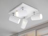 LED Deckenstrahler Weiß 4-flammig, Quadrat 24cm Bild 5