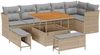 vidaXL Gartensofa-set 9 pcs Beige Poly-Rattan 3361497 Bild 2