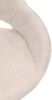 Barhocker SEGAD - Stoff Creme 46.5x48x85 cm Silber | Barstuhl Mit Lehne Tresenhocker Tresenstuhl Kneipenhocker Kneipenstuhl Bild 4