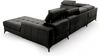 AX LIVING Schwarze Eckcouch mit Schlaffunktion Arkucio U 345cm Breite R Bild 4