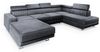 Masseno Ecksofa SIENA mit Schlaffunktion U-Form, Sofa mit Bettkasten Bild 2
