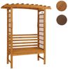 MCW Gartenbank MCW-Q21, Eleganter Rosenbogen mit integrierter Sitzbank Bild 3