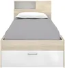 Vente-unique - LEANDRE Bett Holz, Platte BeigeWeiß - B 99,5 cm x H 95 cm x L 218,5 cm Bild 5
