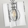 Elstead Lighting QN-LUDLOW-1P-PN QUINTIESSE Hängeleuchte Ludlow E27 60W Stahl, Nickel poliert; Acryl klar L:26cm H:66. 4cm Ø26cm dimmbar höhenverstellbar Bild 3