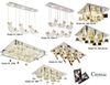 Euroton LED Deckenleuchte LED Kristalleuchten klare schöne Deckenleuchten mit Fernbedienung, LED fest integriert, Einstellbar, Sehr hochwertig und Schick Bild 4