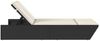 vidaXL Doppel-Sonnenliege mit Kissen Schwarz Poly Rattan 368179 Bild 4
