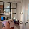 s.luce Orb Glaskugel Galerieleuchte 5m Abhängung Schwarz, Rauch Ø 40cm Bild 4