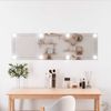 Wandspiegel, Badspiegel mit LED-Leuchten 30x100 cm Glas Rechteckig de6978 Bild 2