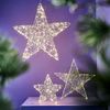 Weihnachtsstern 3D Draht – LED Stern mit Timer, Höhe 58 cm Bild 2