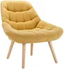 Vente-unique - LUOSTO Sessel Stoff Gelb - B 79 cm x H 83 cm x L 87 cm Bild 3