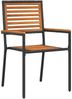 vidaXL Garten Essgruppe 7 pcs Schwarz und Braun Poly-Rattan 3365481 Bild 5