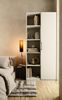 ibonto BÜCHERREGAL MATTWEISS Halboffenes Bücherschrank (H 182 x T 30 x B 80 cm) Bild 5