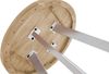 Esszimmertisch rund 120 cm Akazienholz naturfarben silber SOPHIA 134962465 Bild 5