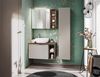 Badezimmer Spiegelschrank 60cm AKAN Taupe inkl. LED Bild 5