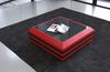 Leder Couchtisch Ravenna – Ausziehbar & Elegant - Kunstleder - Rot-Schwarz Bild 5