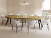 WFL GROUP Esstisch Twixy ausziehbar rund industrial mit schwarzen Holzbeinen (MADE IN EU, erhältlich in 2 Größen – Durchmesser 100 cm, ausziehbar auf 250/300 cm), XXL groß extra lang Ausziehtisch für 5-16 oder 5-14 Personen Bild 5