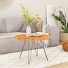 vidaXL Tischplatte Ø80x3,8 cm Rund Massivholz Akazie 370055 Bild 2