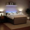 vidaXL Boxspringbett mit Matratze Hellgrau 140x190 cm Samt 3290028 Bild 4