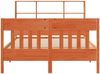 vidaXL Massivholzbett ohne Matratze Wachsbraun 140x200 cm Kiefernholz 3323223 Bild 4