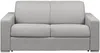 Schlafsofa 2-Sitzer Stoff CALITO - Grau - Liegefläche: 120 cm - Matratzenhöhe: 14 cm Bild 2
