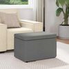 vidaXL Hocker Dunkelgrau 61 x 41 x 40 cm Stoff und Pressholz 876759 Bild 3